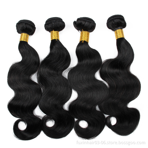 Body wave hair bundles remy extensions raw wavy virgin human hair indian
